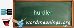 WordMeaning blackboard for hurdler